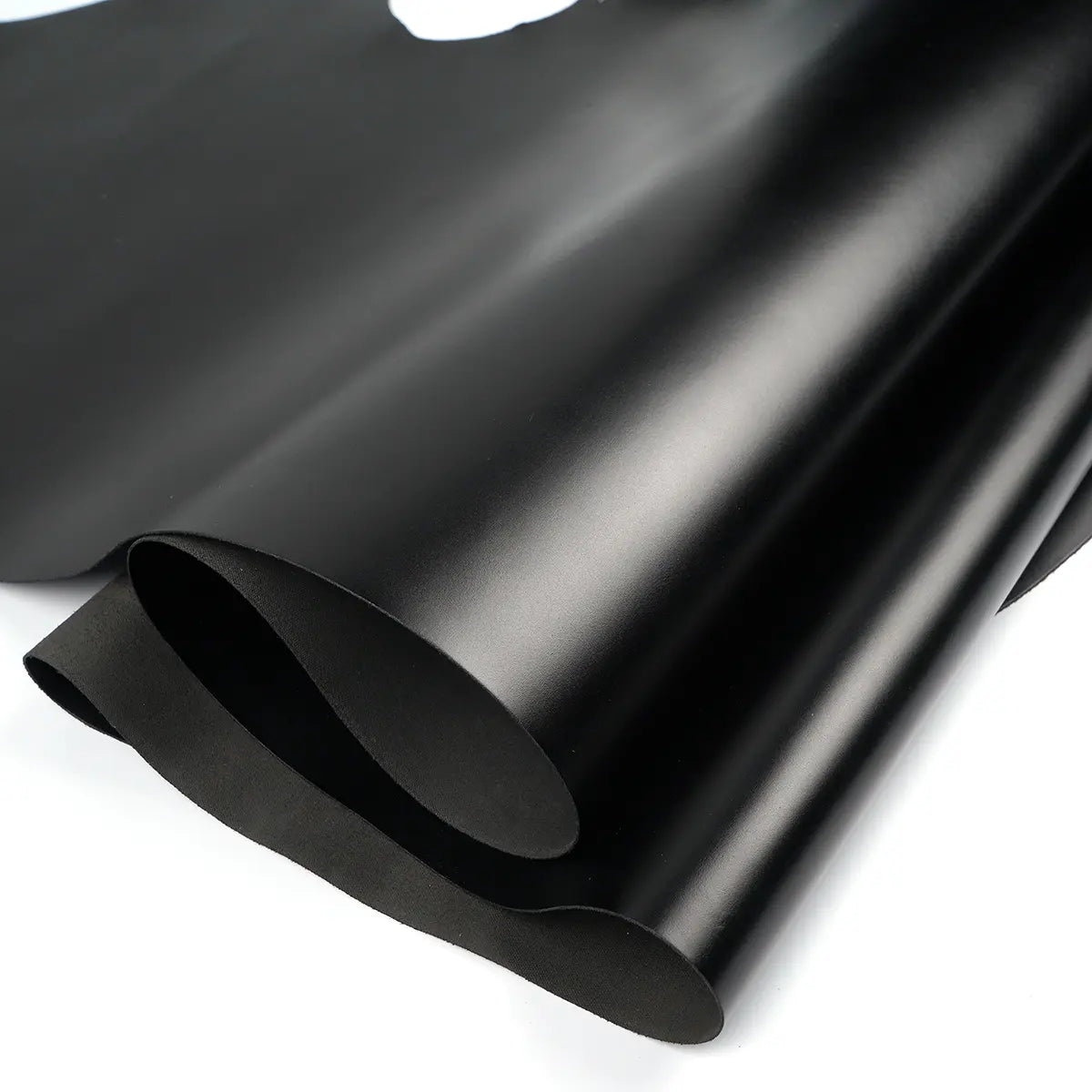 Italian Box Calf Leather 3.5oz Side - Black.