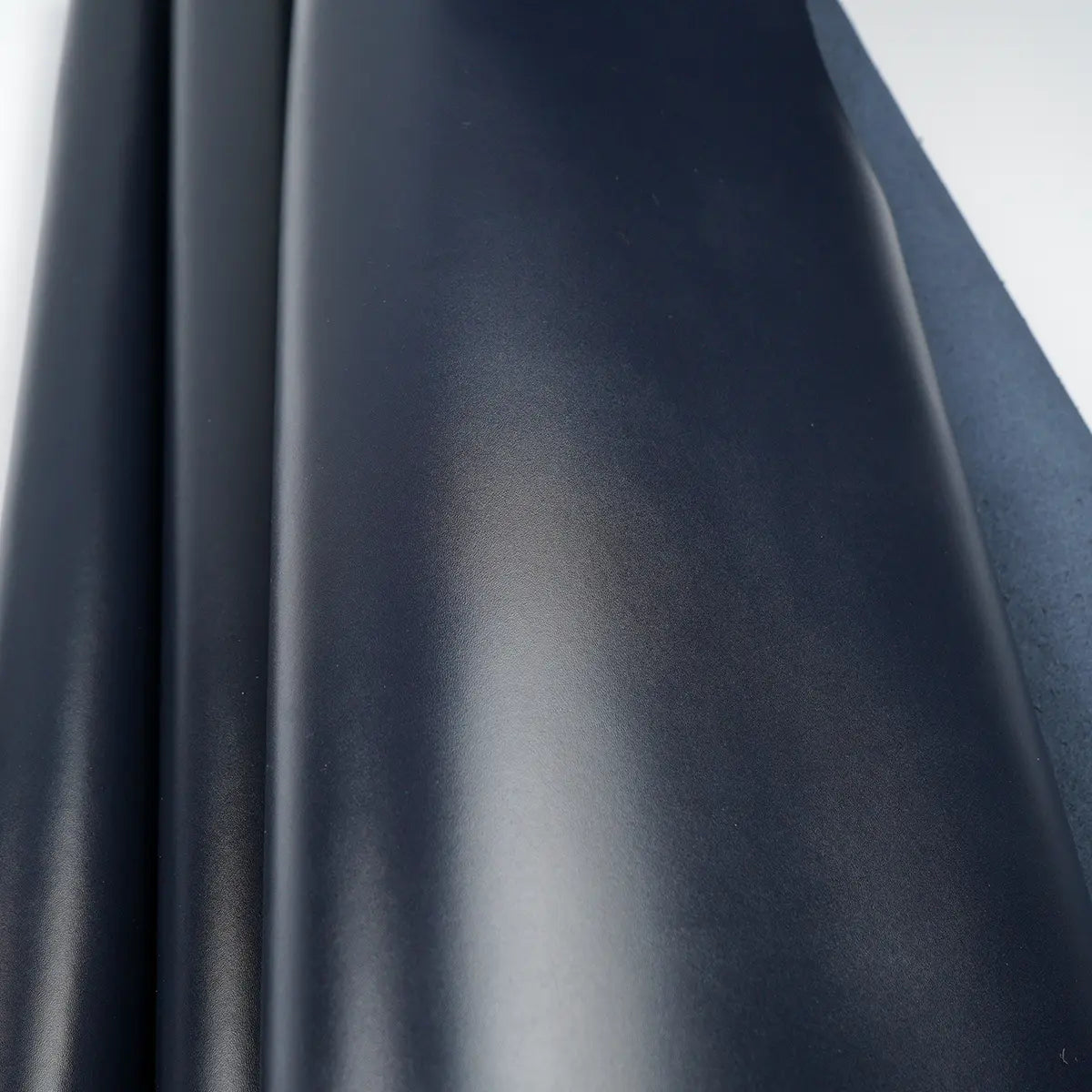 Navy Italian Box Calf Leather Side 3.5oz.