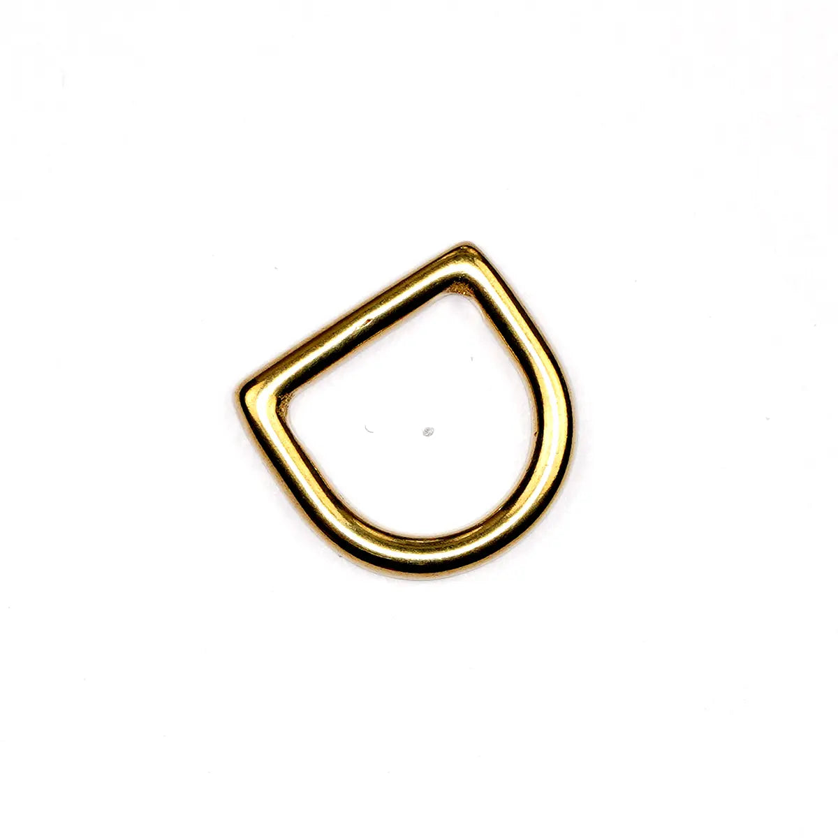 Solid Brass Cast D-Ring, 5/8 Inch.