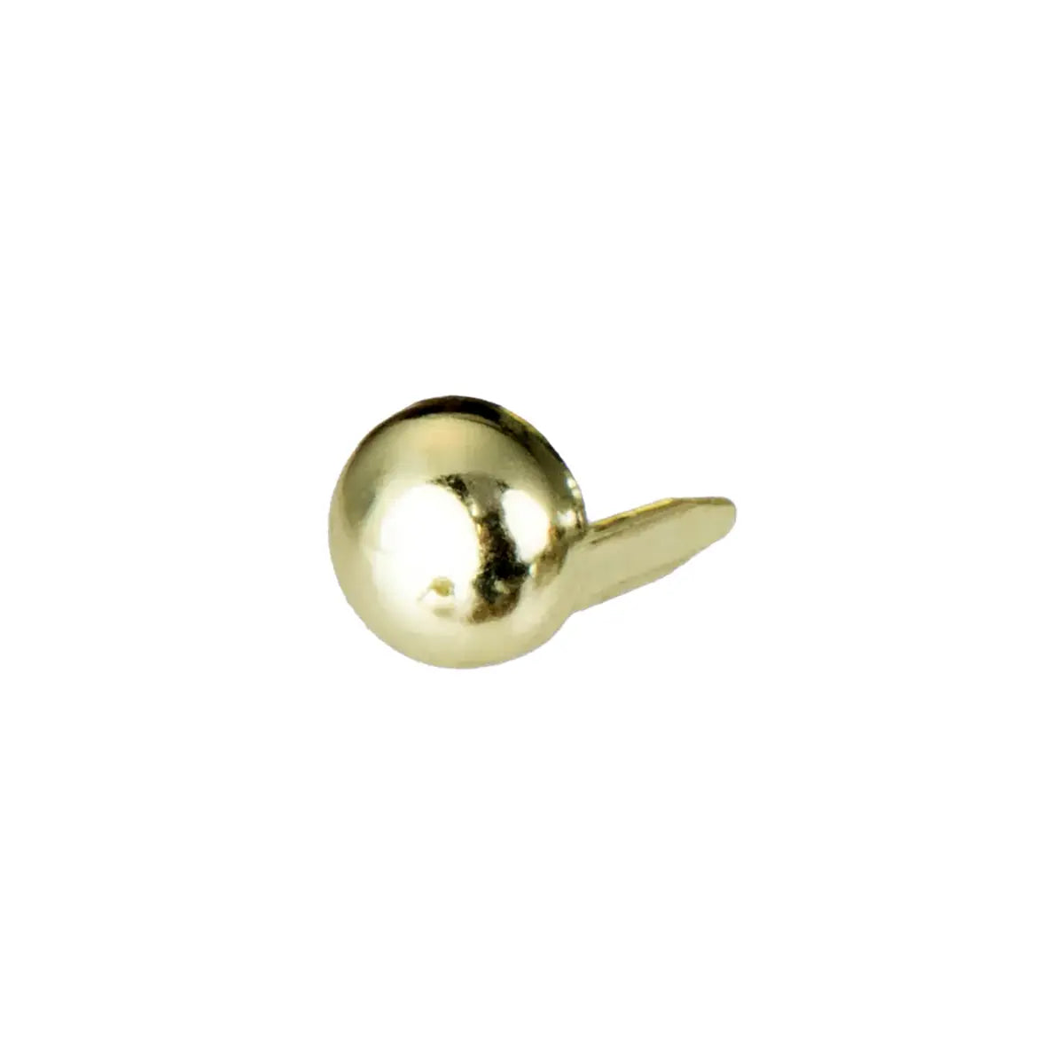 Brass Plated Round Spots 100 Pack, 6mm.