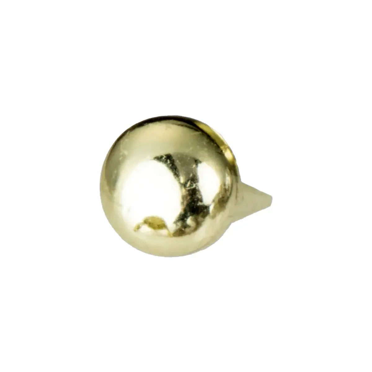 Brass Plated Round Spots 100 Pack, 9.5mm.