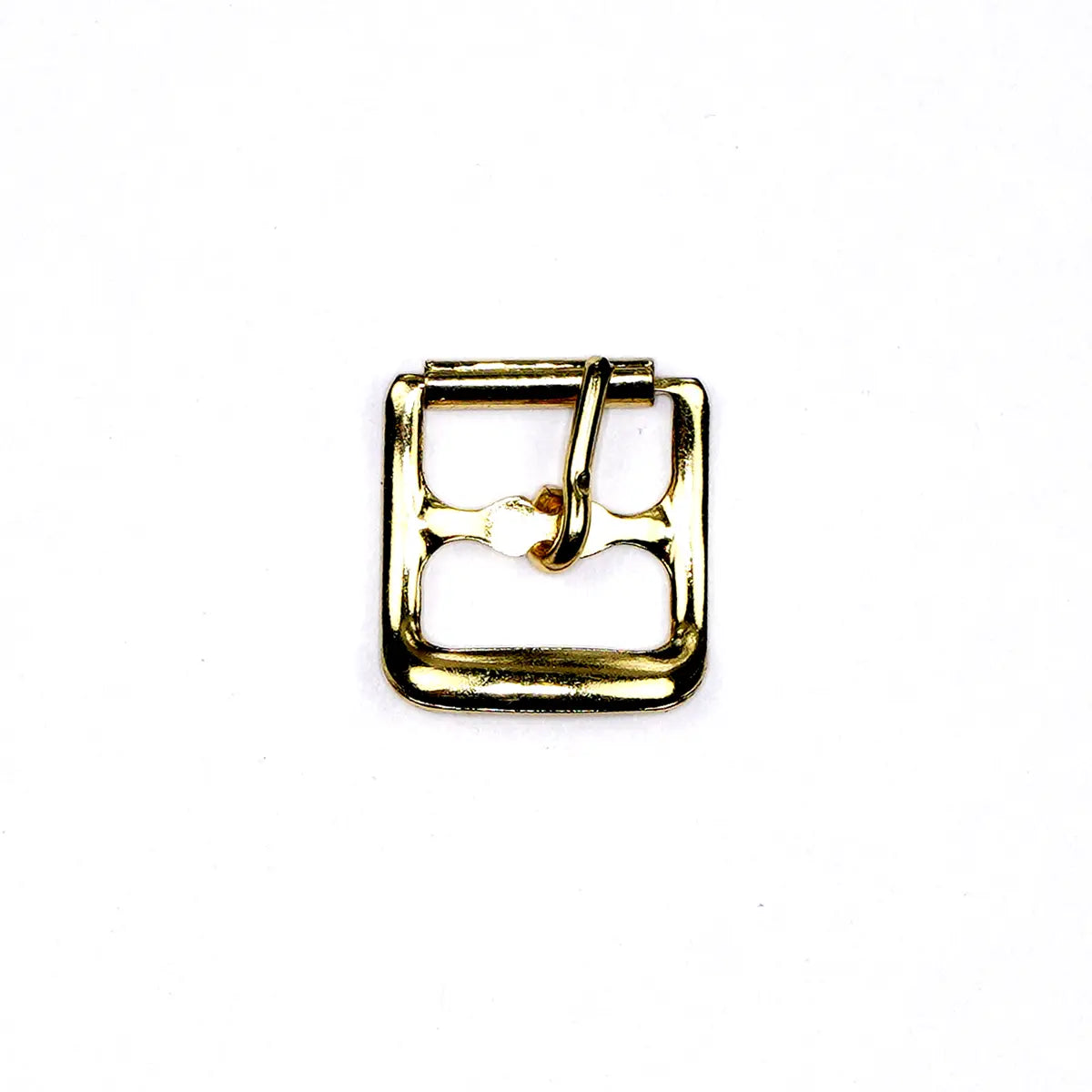 Brass Sandal Center Roller Buckle, 1/2 Inch.