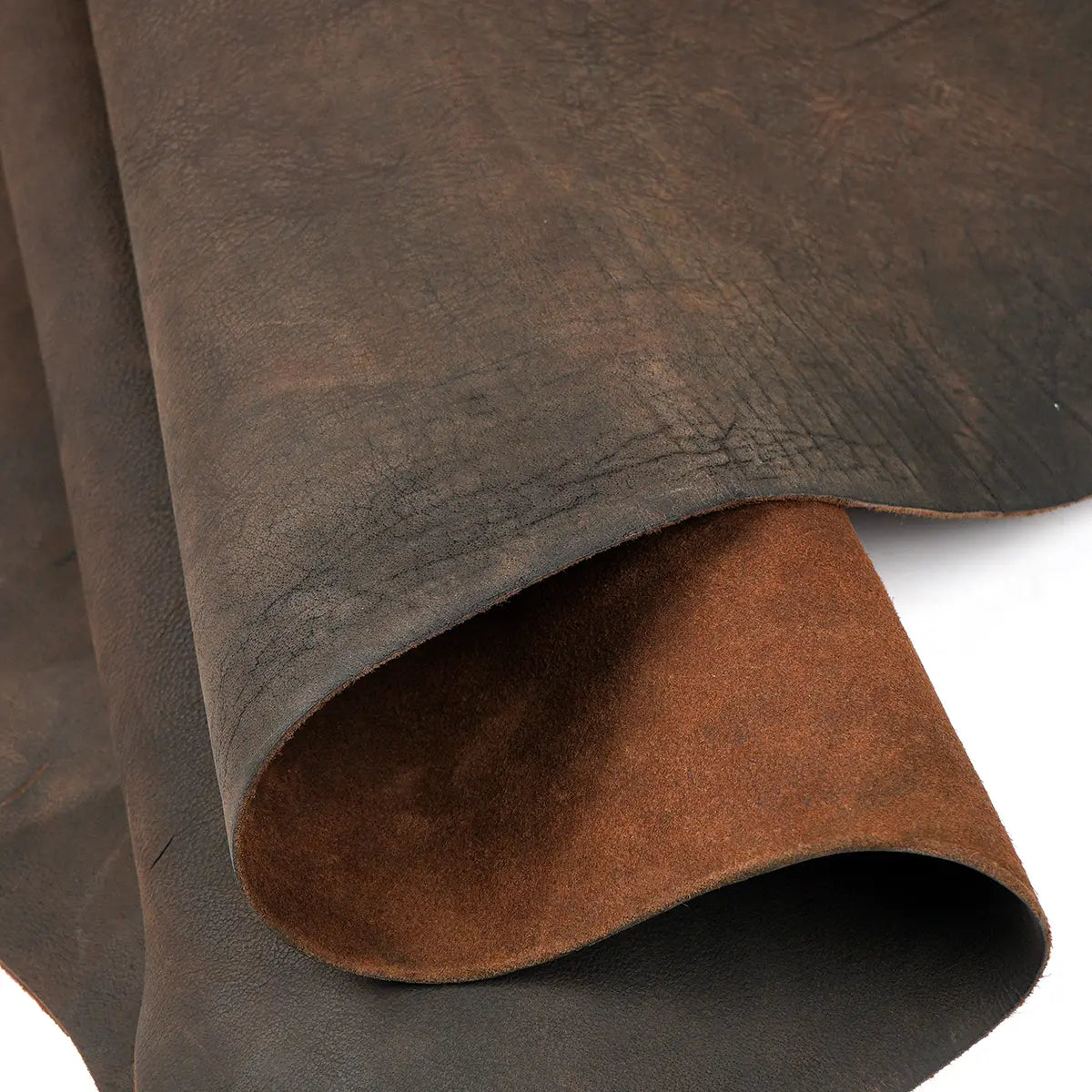 Brown Crazy Horse Style Buffalo Side 5-6oz.
