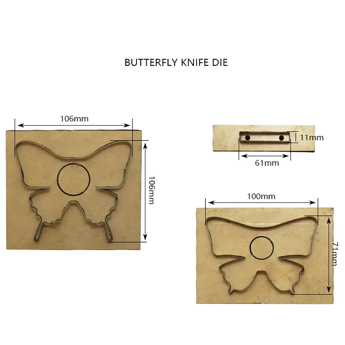 Butterfly Leather Cutting Die.