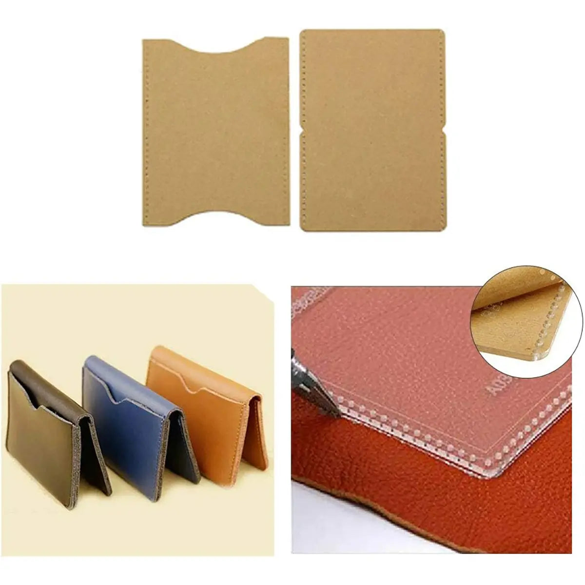 Leather Card Holder Acrylic Template.