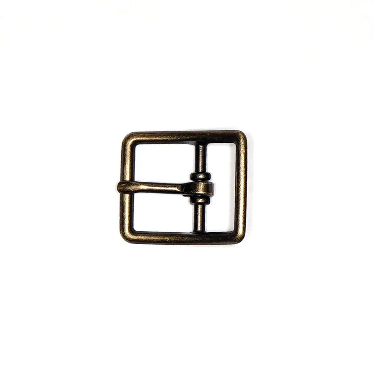 Antique Brass Center Bar Buckle, 3/4 Inch.