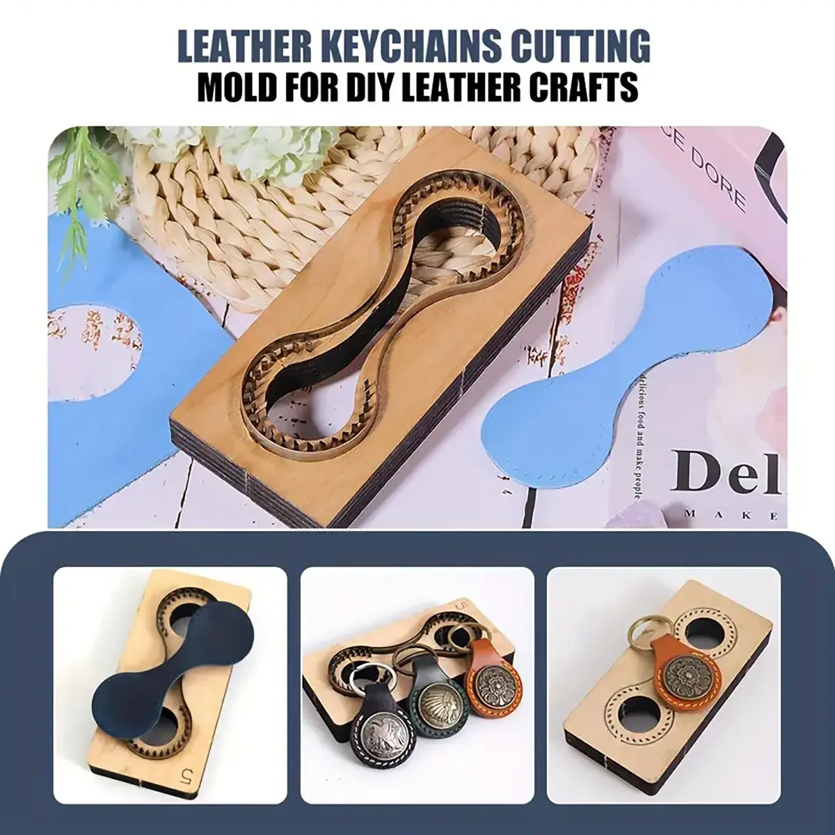 Round Keychain Die Cutter for Leather.