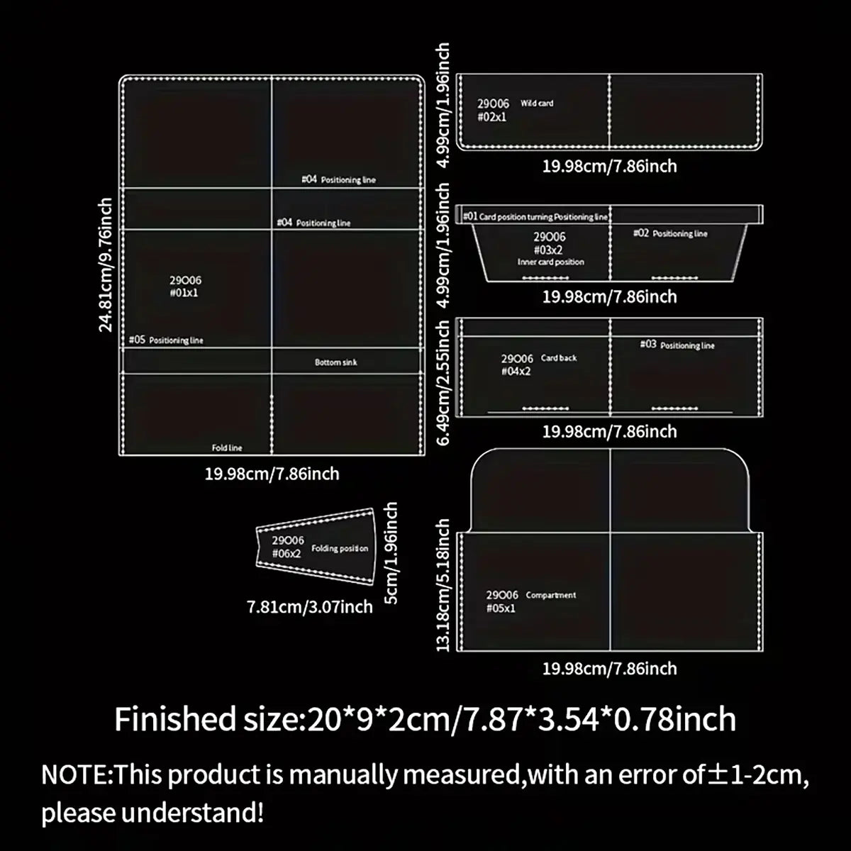 Clutch Wallet Acrylic Template.