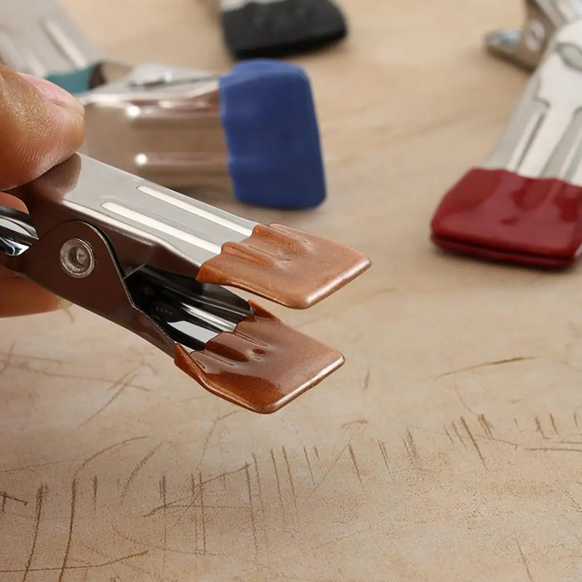 Dipper Leather Clamps for Leatherworking.