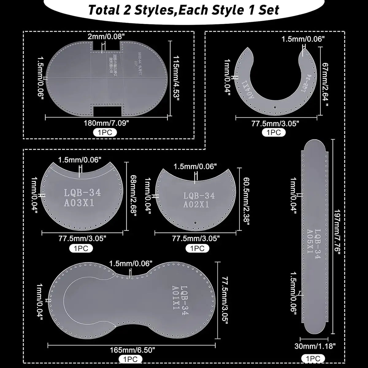 Leather Coin Purse Acrylic Template.