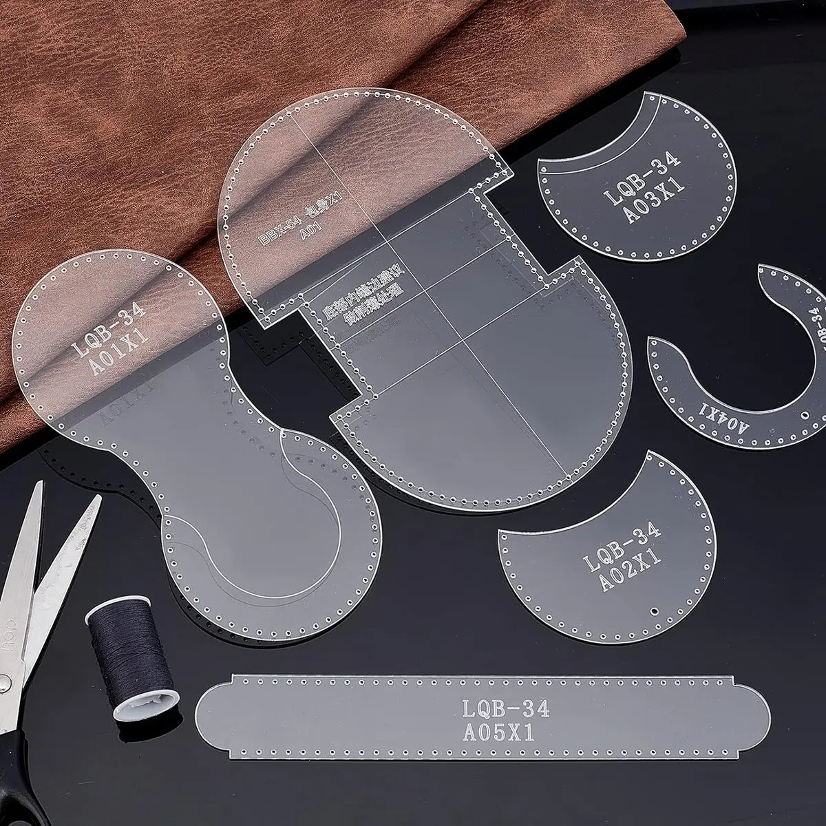 Leather Coin Purse Acrylic Template.
