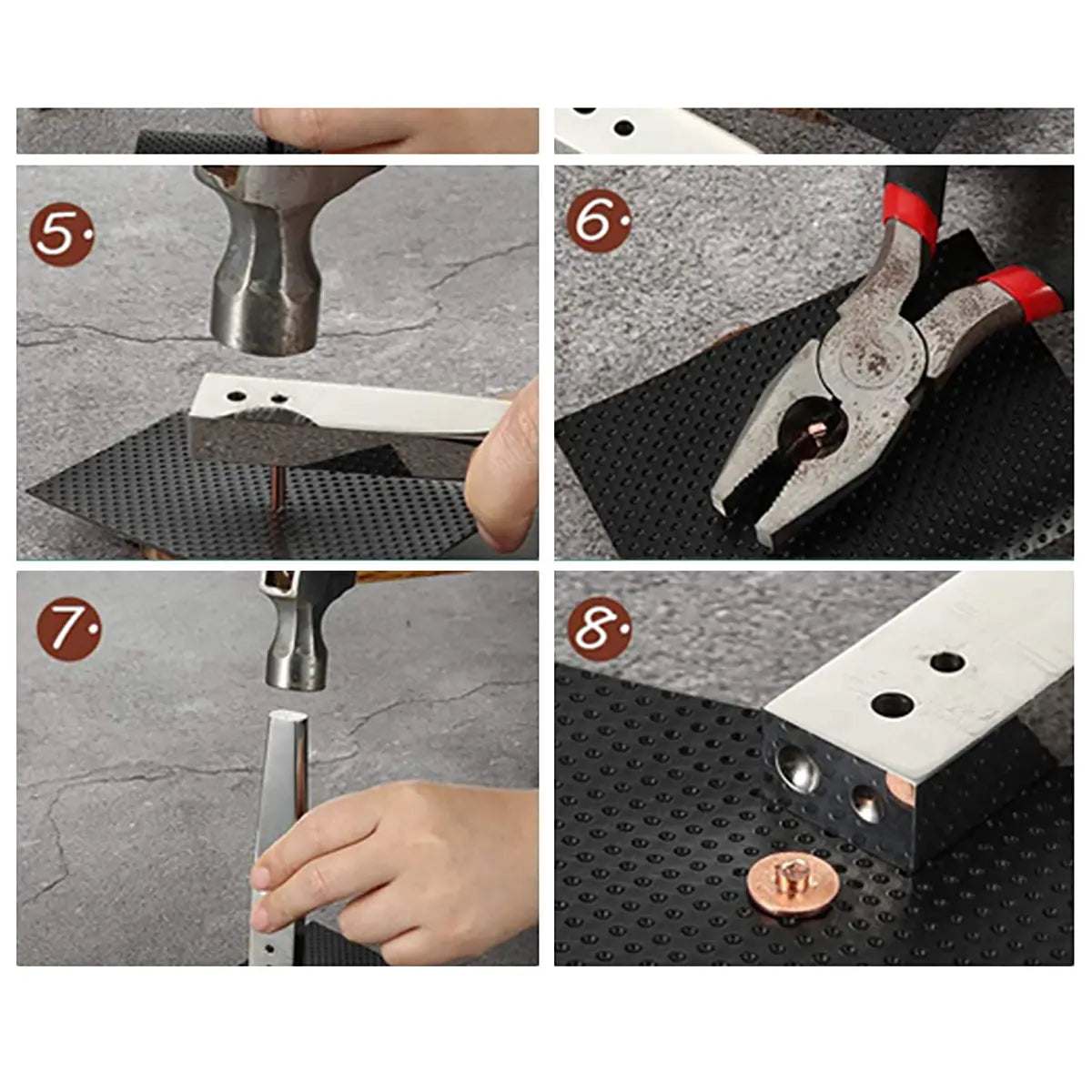 Copper Rivet Setter Tool for Leathercraft.