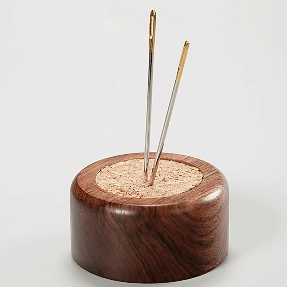 Round Wood Cork Pin Cushion for Leathercrafting.