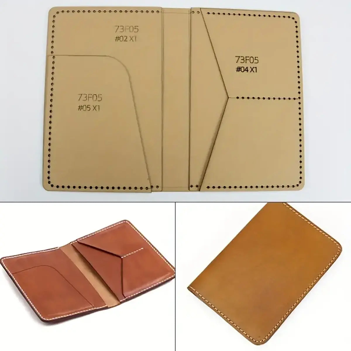 Folding Wallet Craft Paper Template.