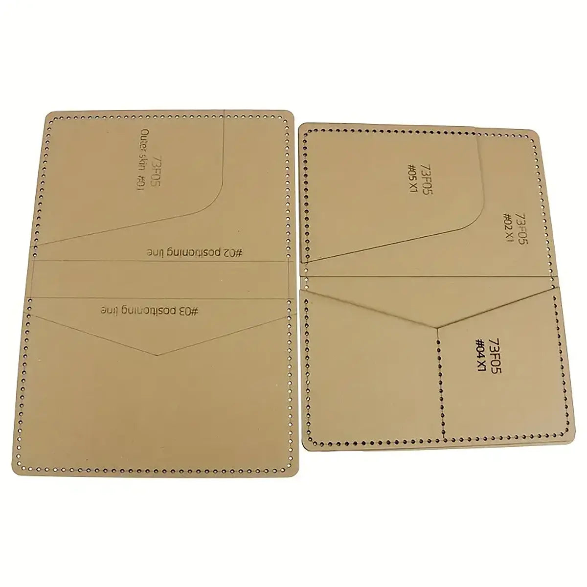 Folding Wallet Craft Paper Template.