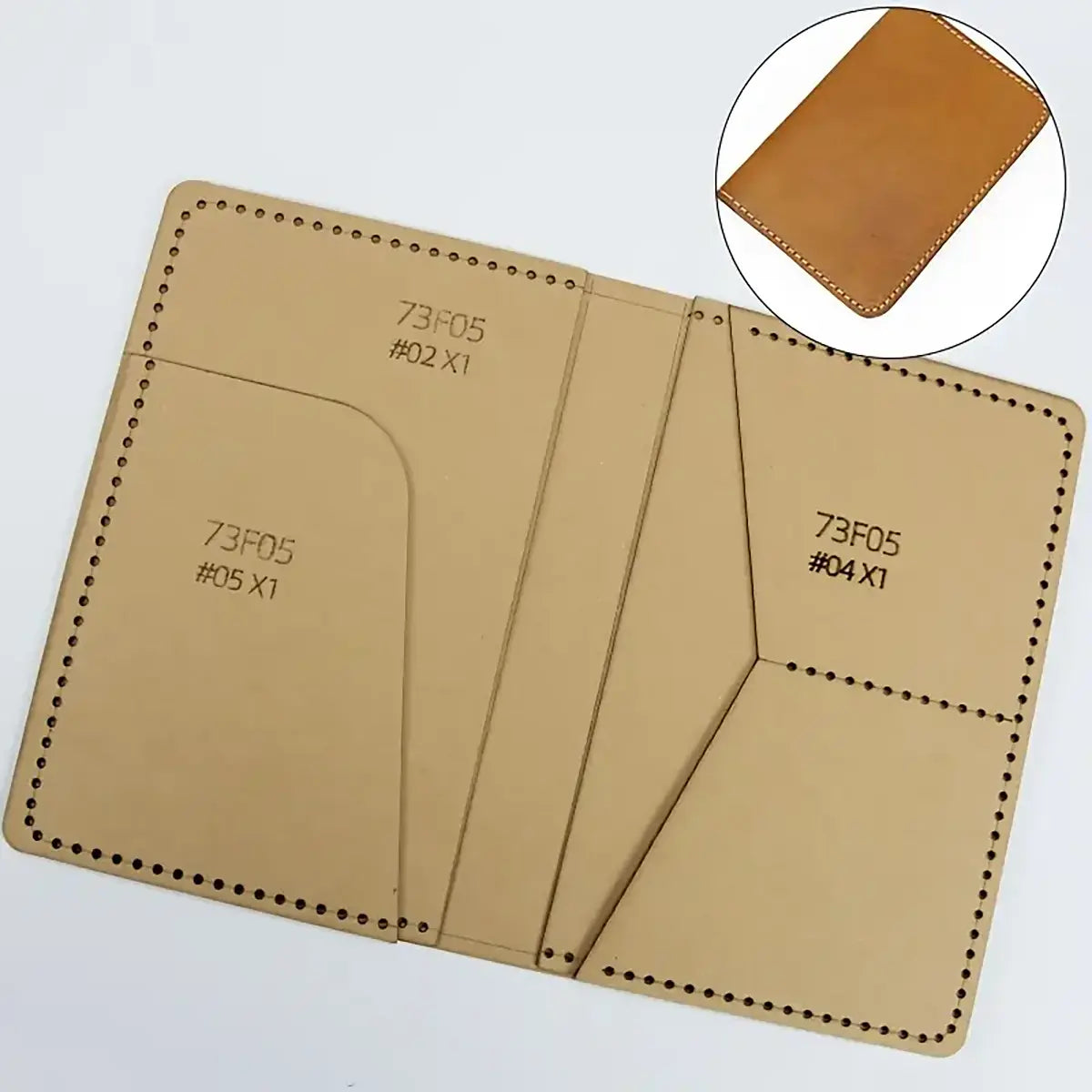 Folding Wallet Craft Paper Template.