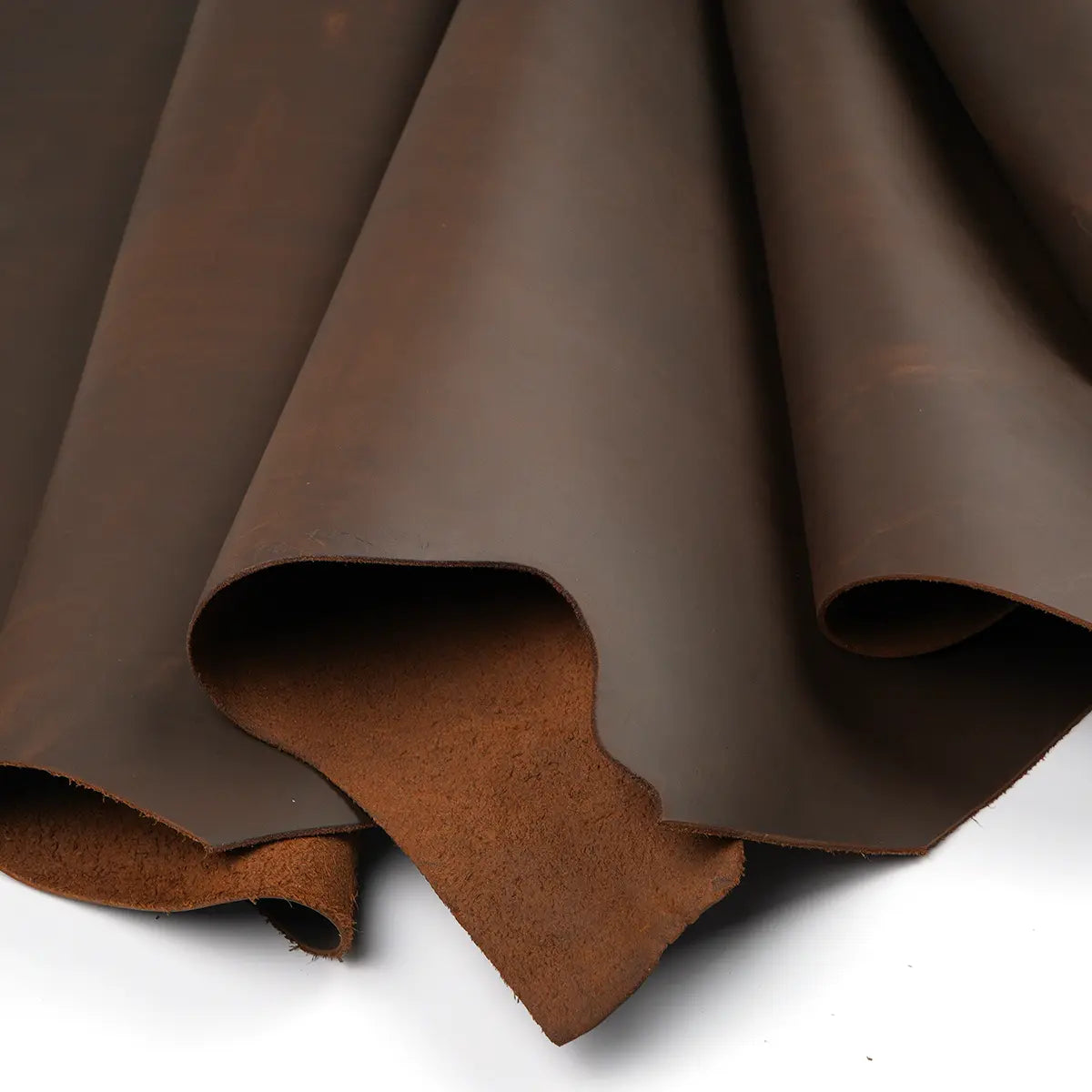 Chocolate Crazy Horse Leather 4-5oz.