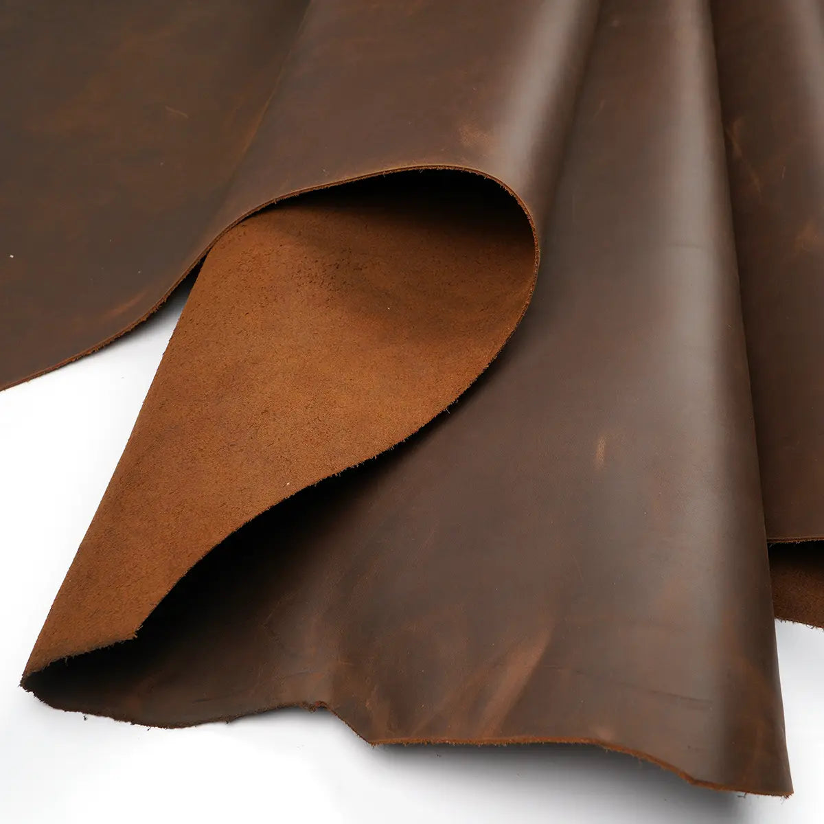 Crazy Horse Leather Sides 4-5oz - Chocolate.