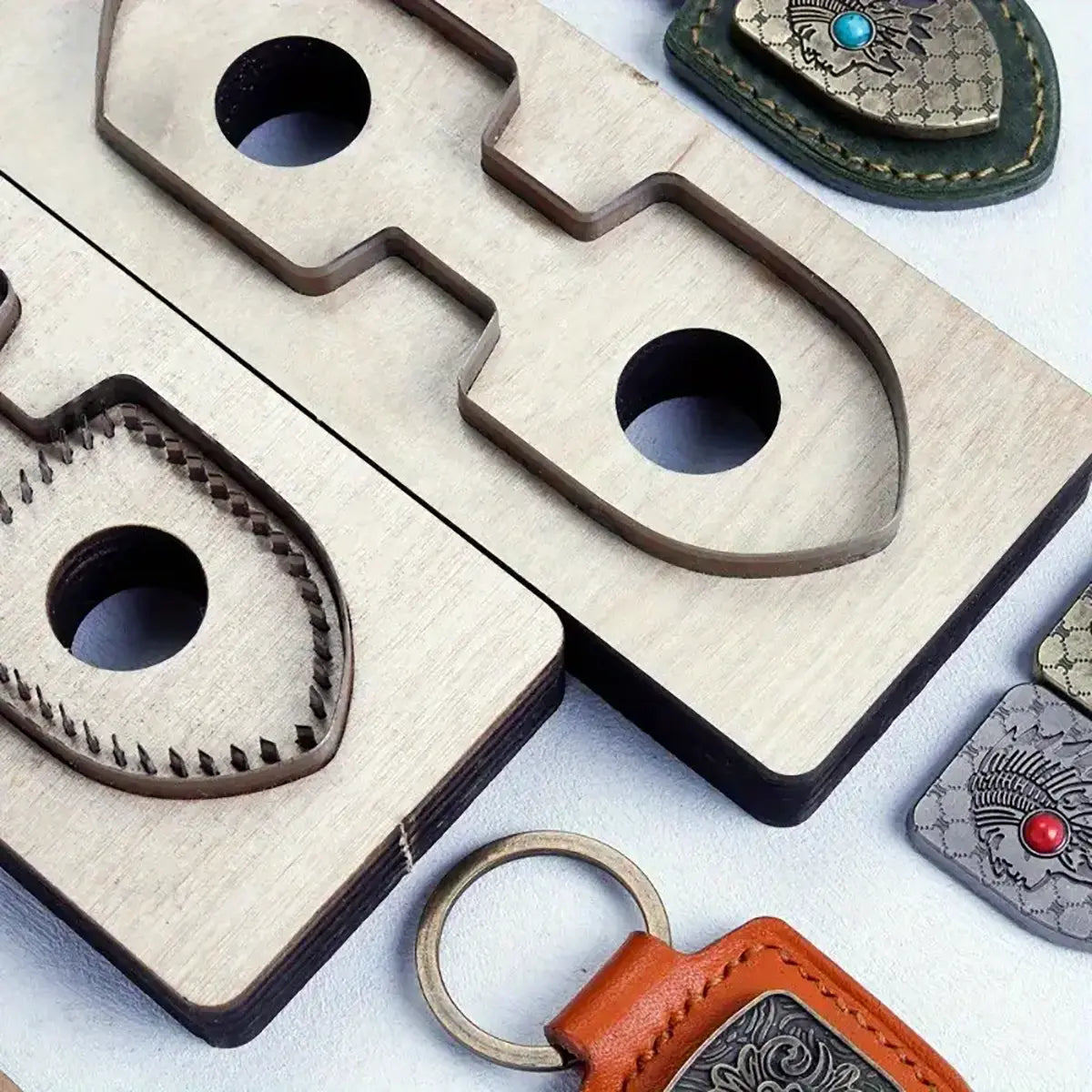Crest Keychain Leather Die Cutter Knife Mold.