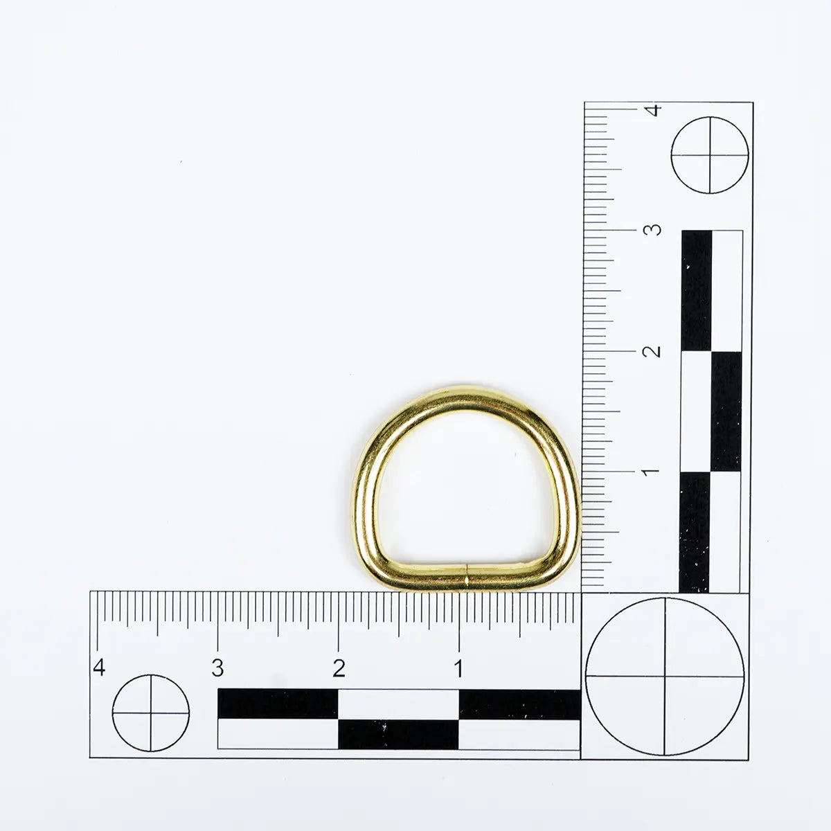 Gold D-Rings, 1 3-8 Inch Size.