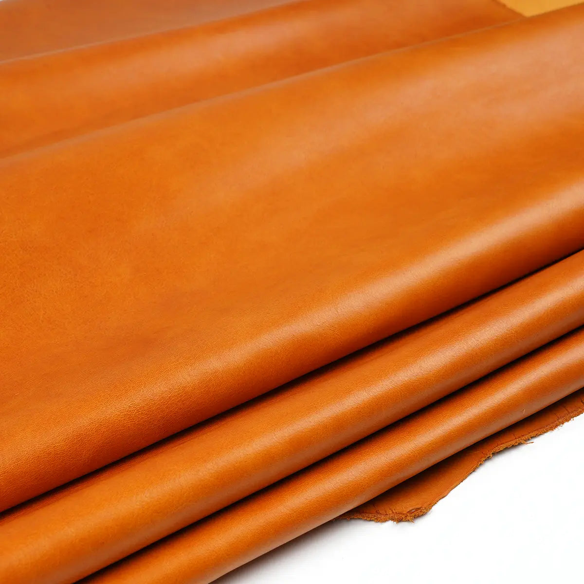 Tan Designer Side Bag Leather 3-4oz.