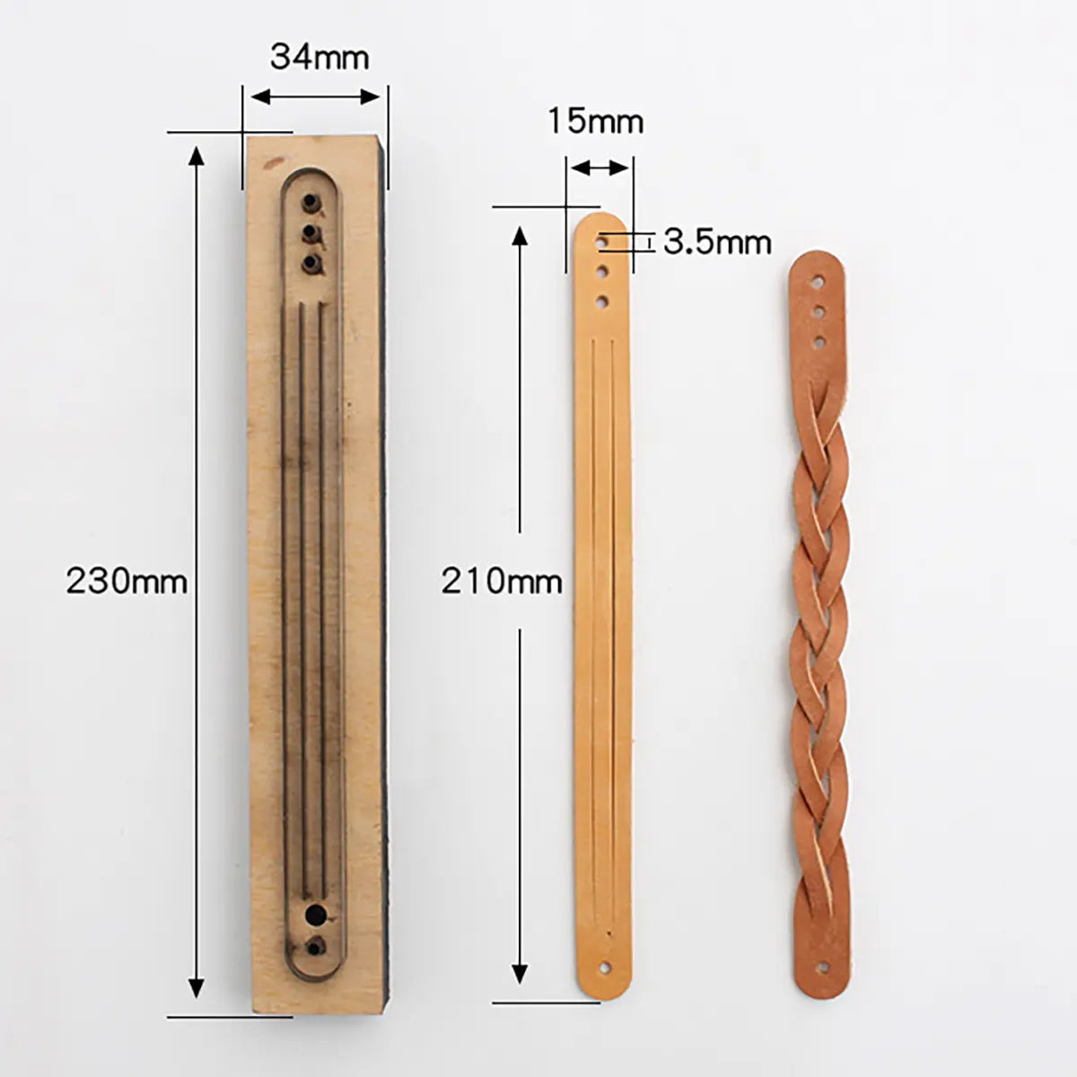 Leather Braided Bracelet Cutting Die