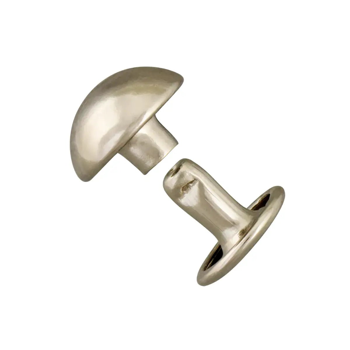 Domed Rivets 100 Pack, Nickel 10mm.