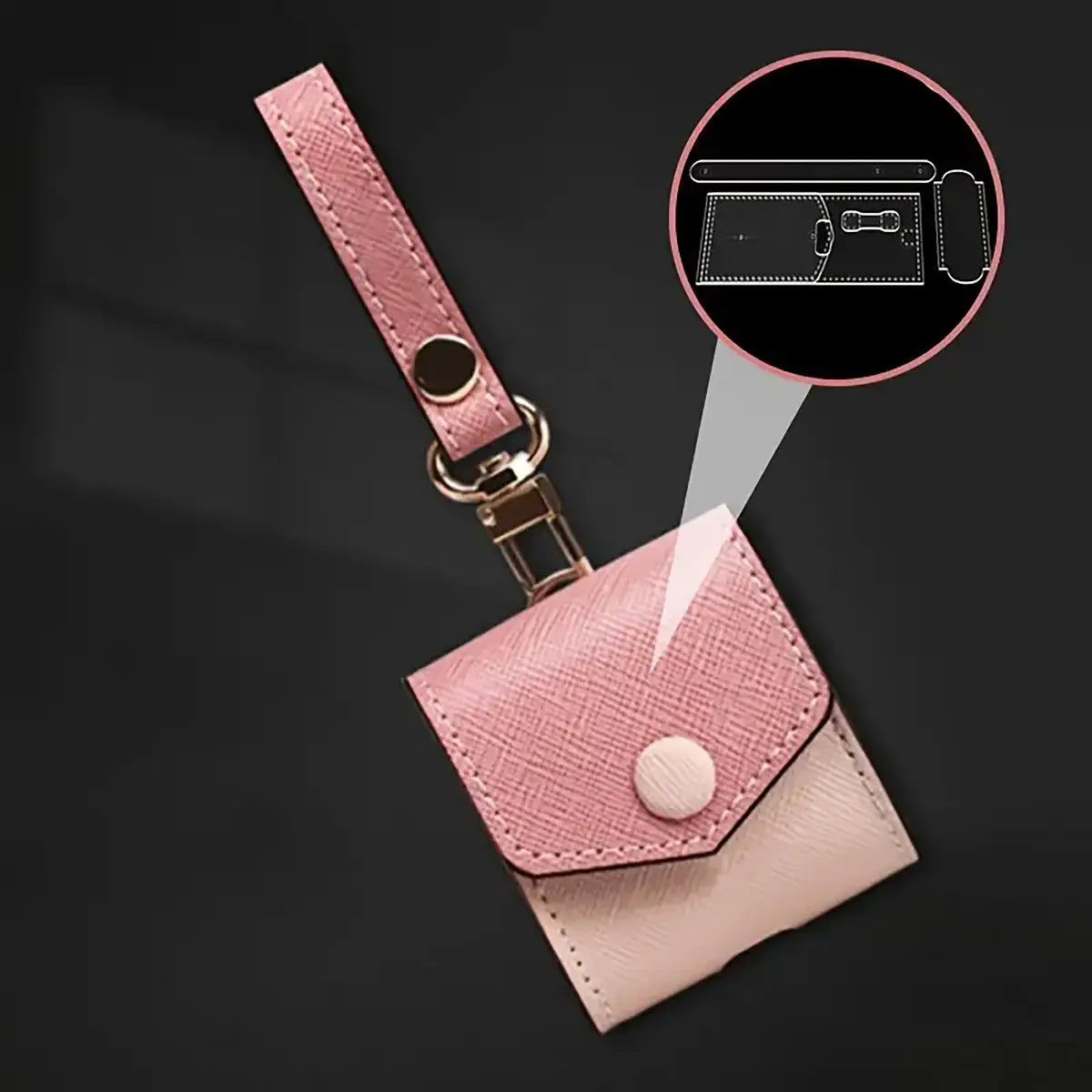 Mini Bag Earphone Case Acrylic Template.
