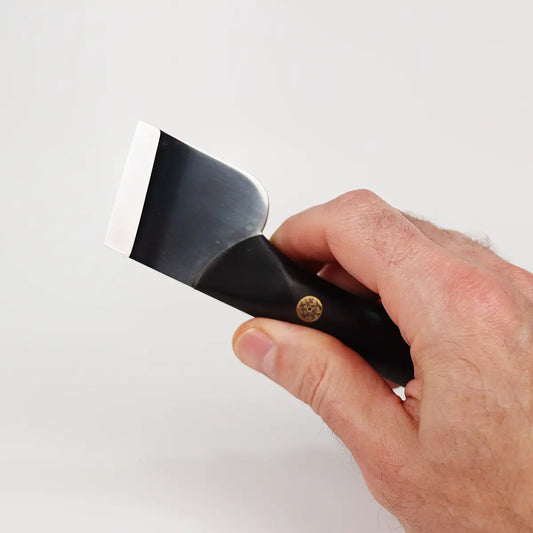 Ebony Slant Leather Skiving Knife.
