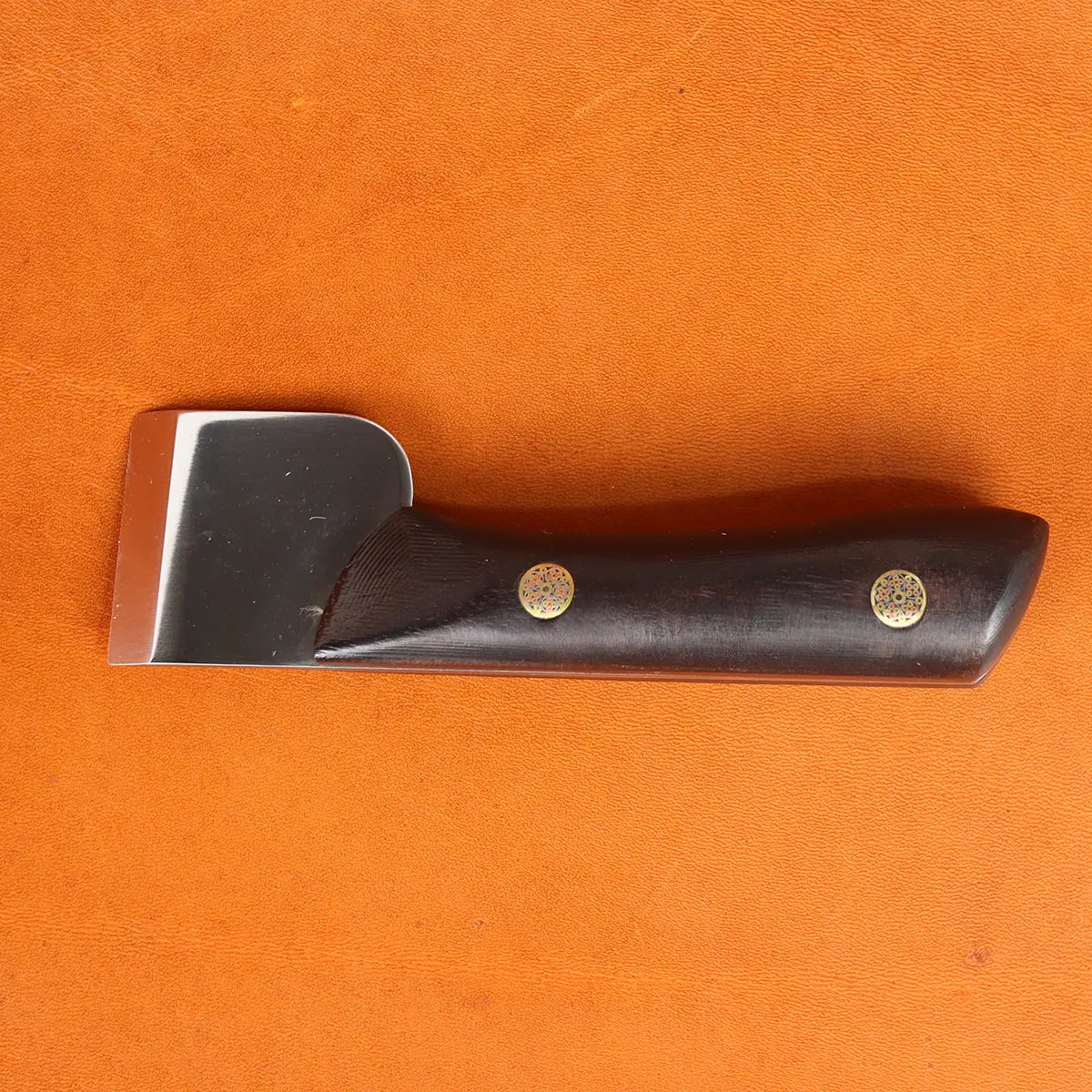 Straight Leather Skiving Knife Ebony Handle.