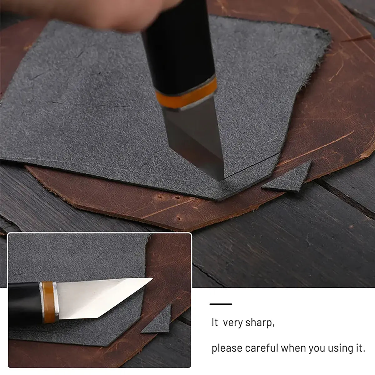 Ebony Handle English Skiving Knife