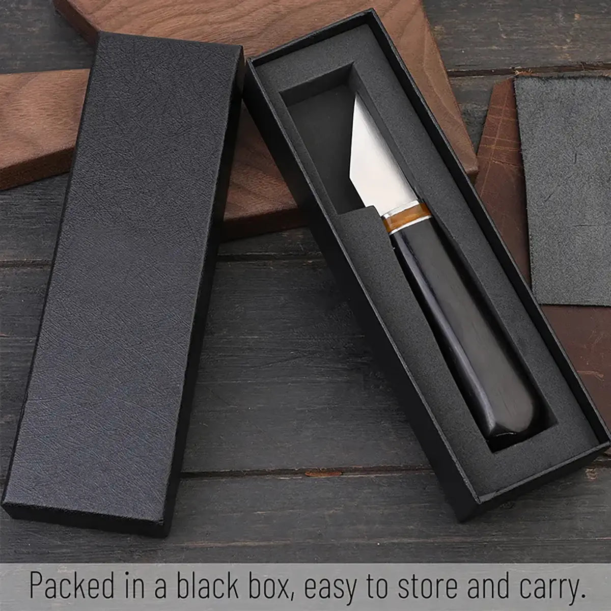 Ebony Handle English Skiving Knife