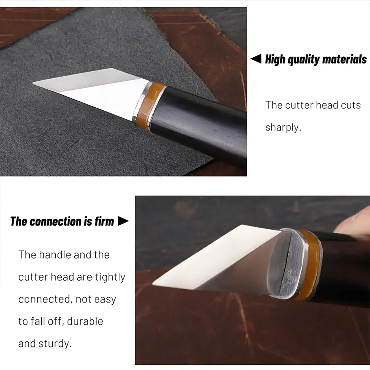 Ebony Handle English Skiving Knife