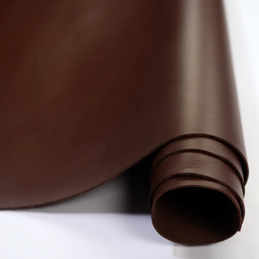 Esquire Dark Brown Chrome Tan Leather, 4-5 ounce.