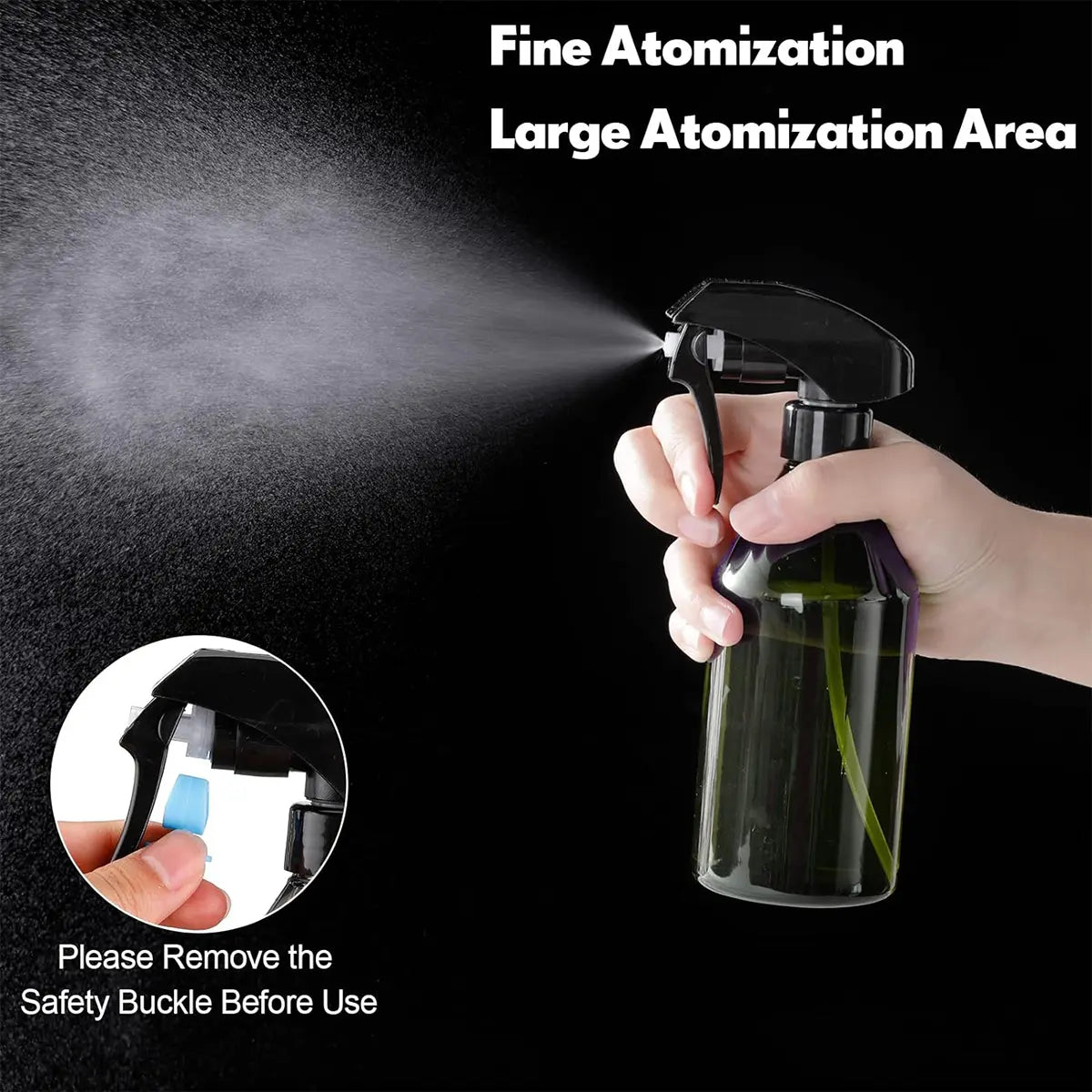 Fine Mist Spray Bottle 10oz, Grey or Green.