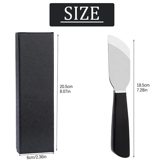 Ebony Handle French Oblique Leather Skiving Knife V3.