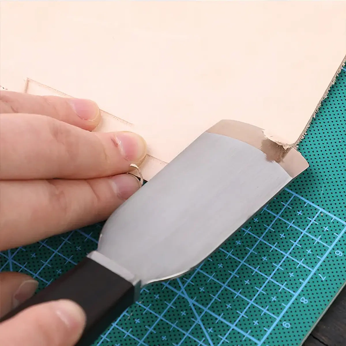 Ebony Handle French Leather Skiving Knife V3.