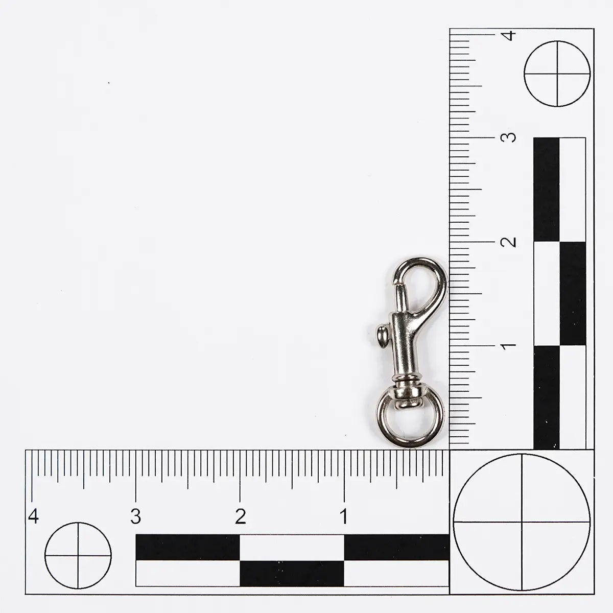0.5 Inch Nickel Swivel Bolt Snap 2 Pack.