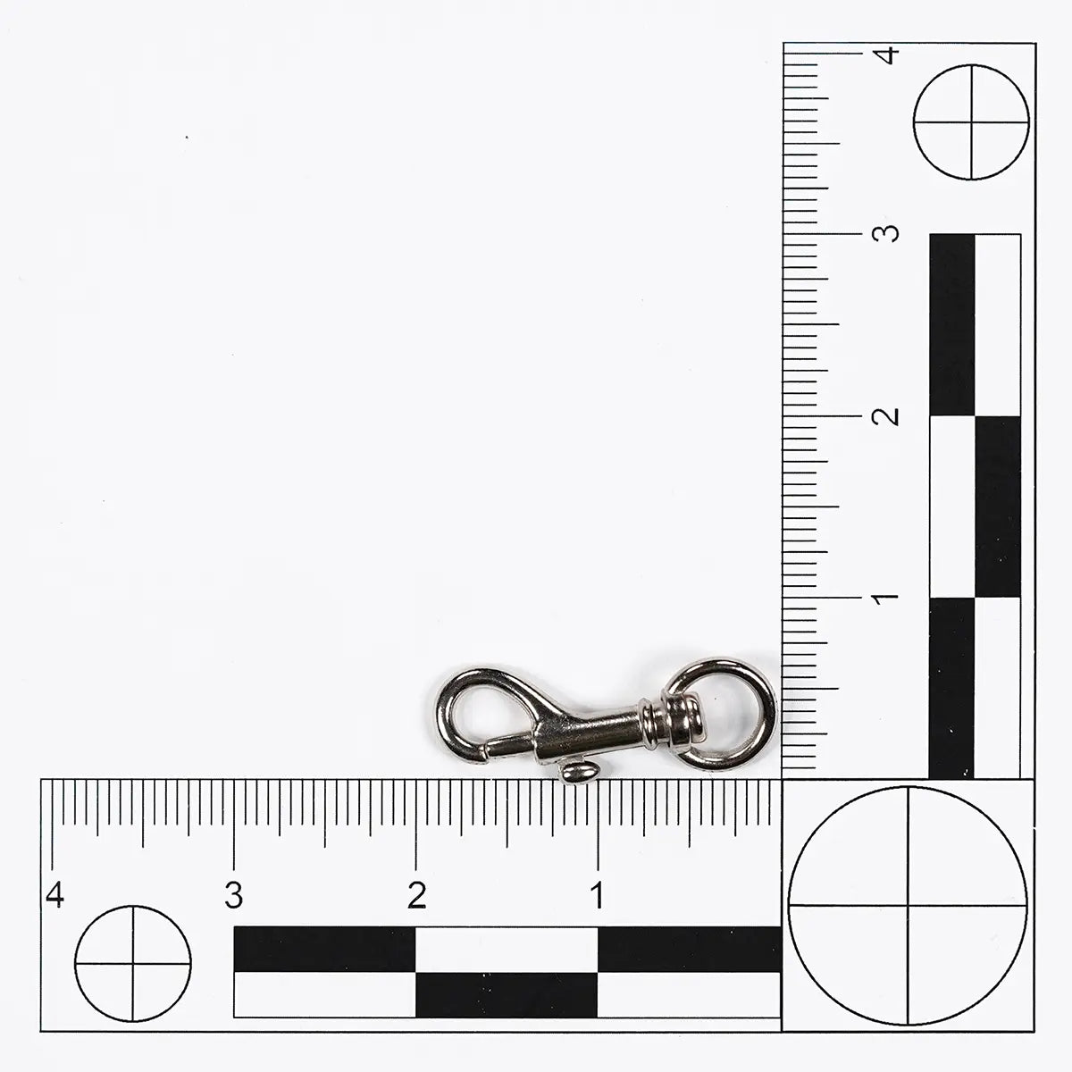 2 Pack of 0.5 Inch Nickel Swivel Bolt Snaps.