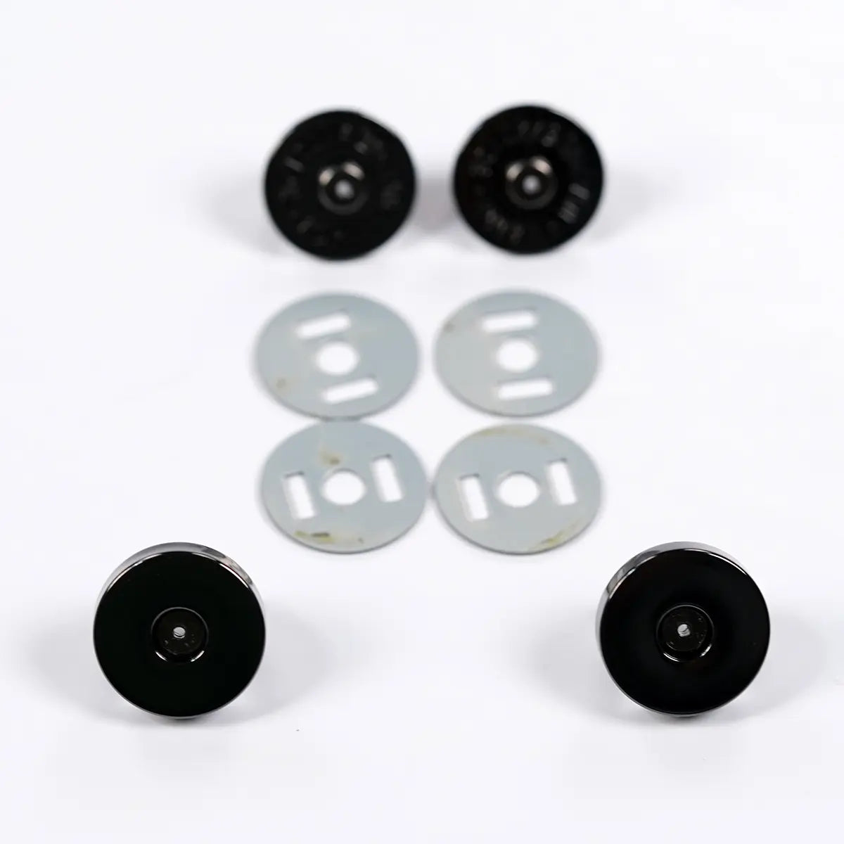 19mm Round Magnetic Snap 2 Pack - Gunmetal.