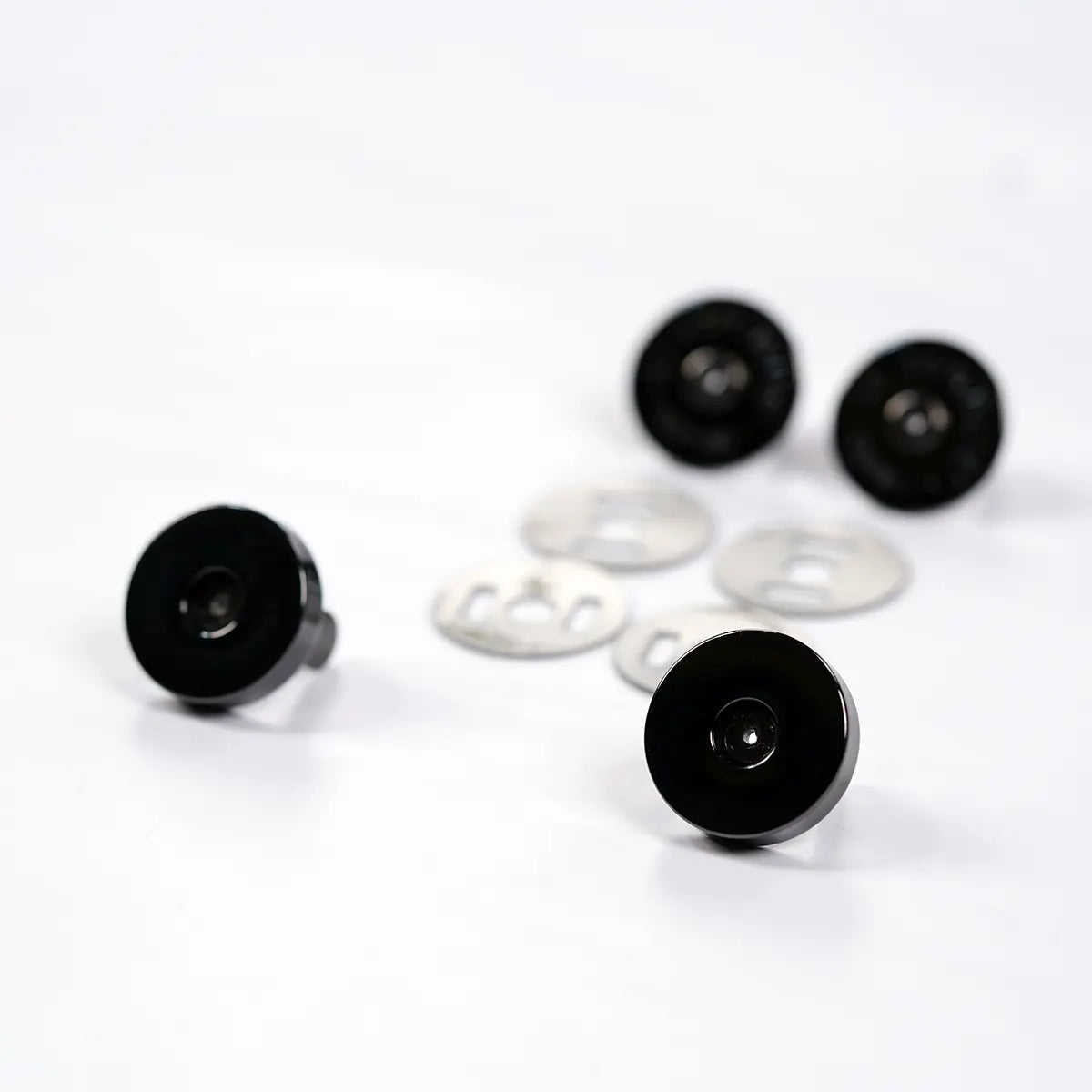 19mm Round Magnetic Snap, 2 Pack, Gunmetal.