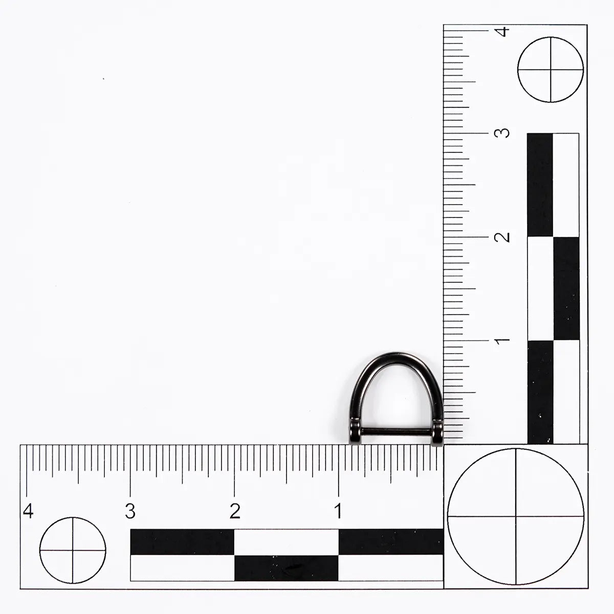 5/8" Open D-Ring Shackle Gunmetal 2 Pack