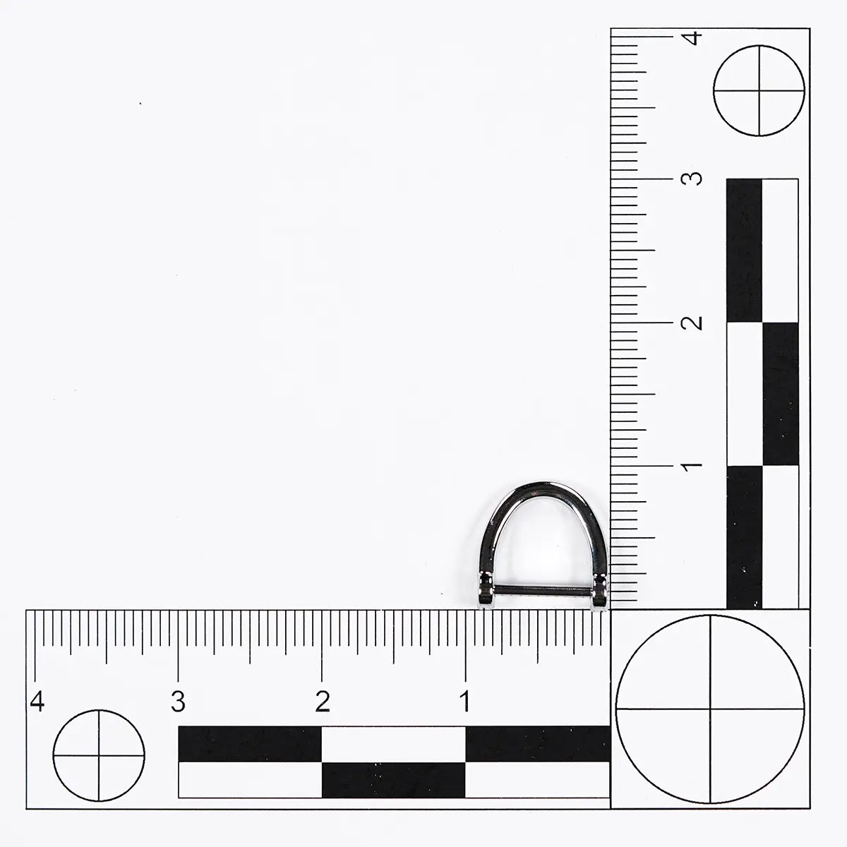5/8" Open D-Ring Shackle Nickel 2 Pack