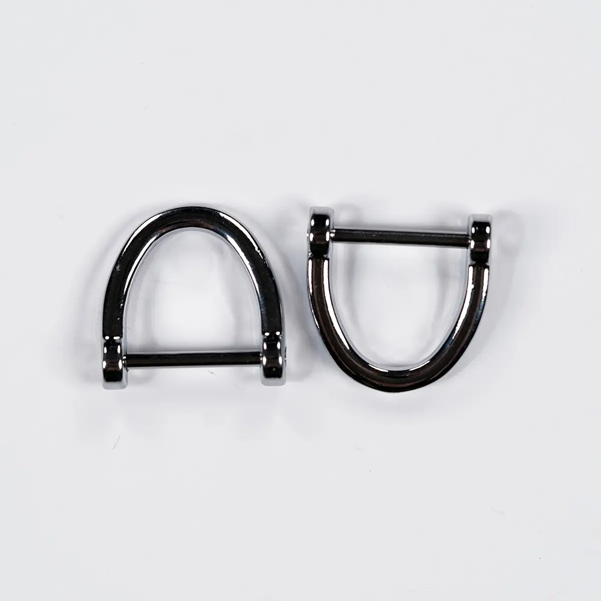 5/8" Open D-Ring Shackle Nickel 2 Pack