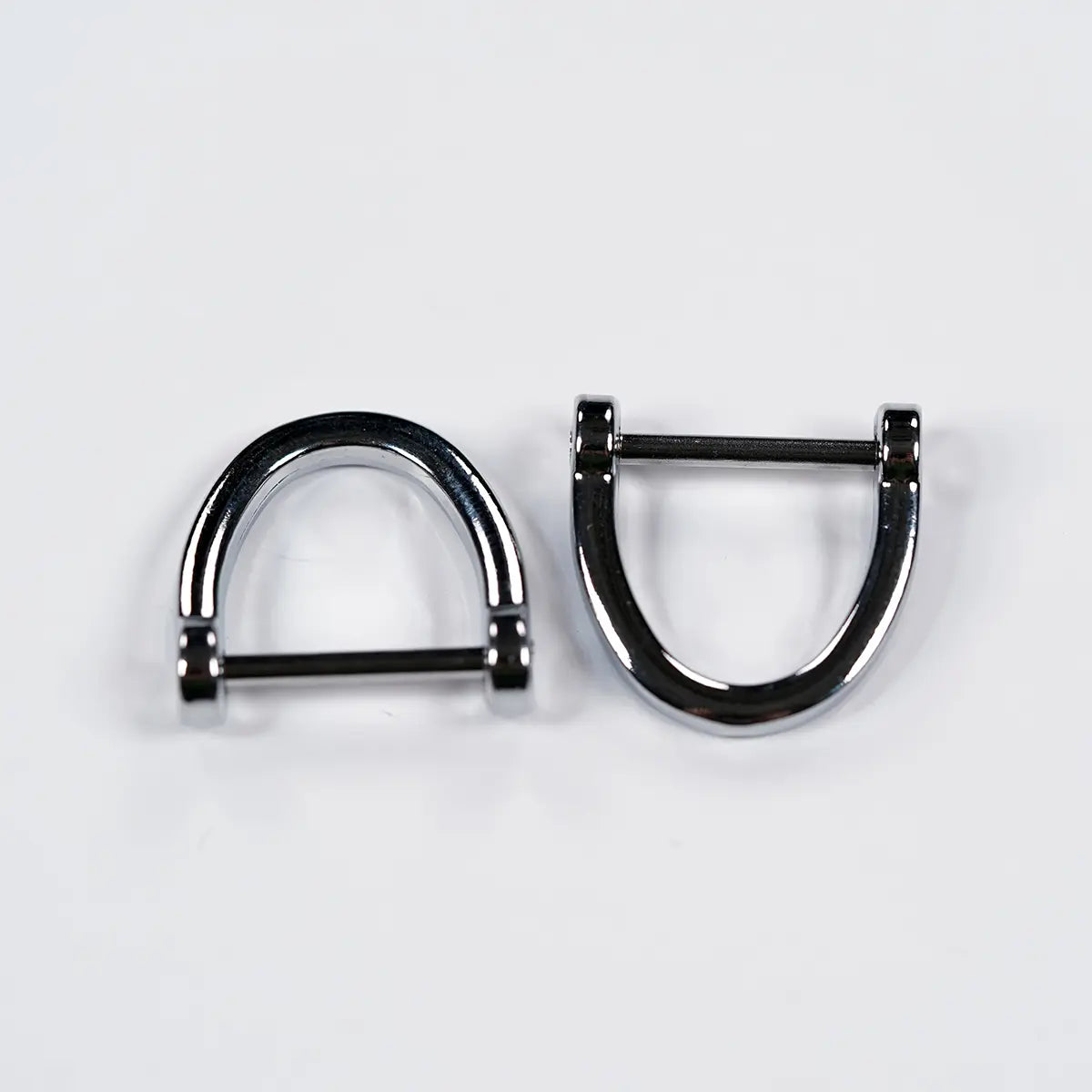 5/8" Open D-Ring Shackle Nickel 2 Pack