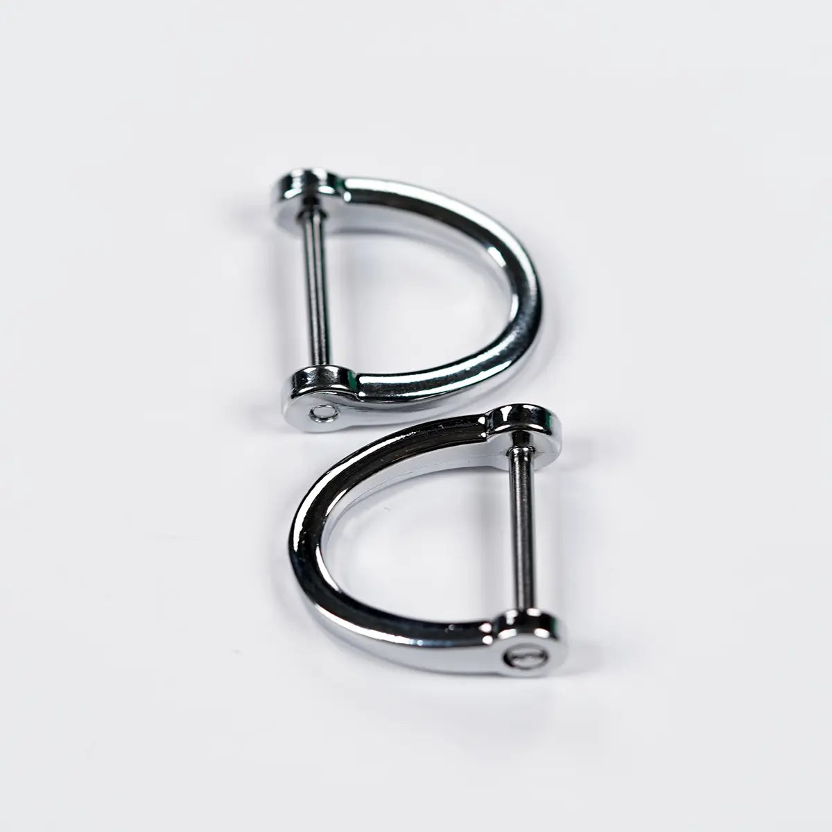 5/8" Open D-Ring Shackle Nickel 2 Pack