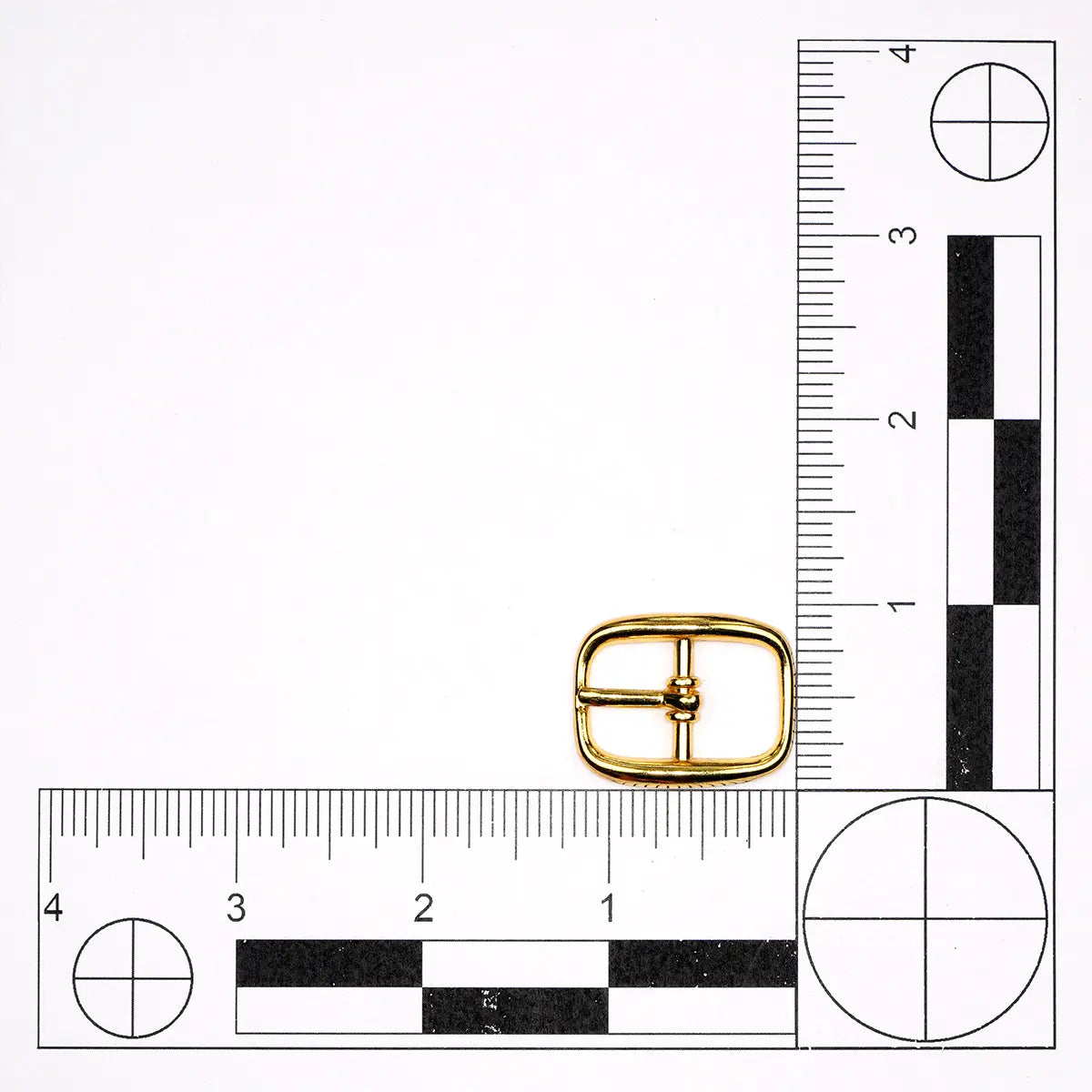 Gold Center Bar Buckle, 5/8 Inch.