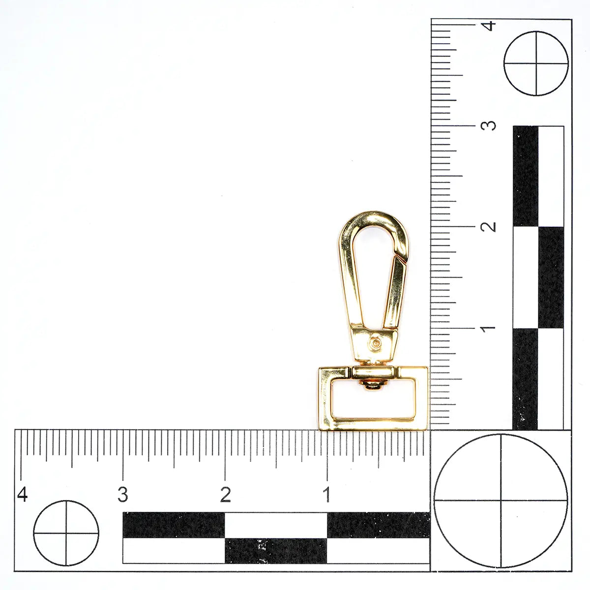 Gold Flat Lever Swivel Snap, 3/4 Inch.
