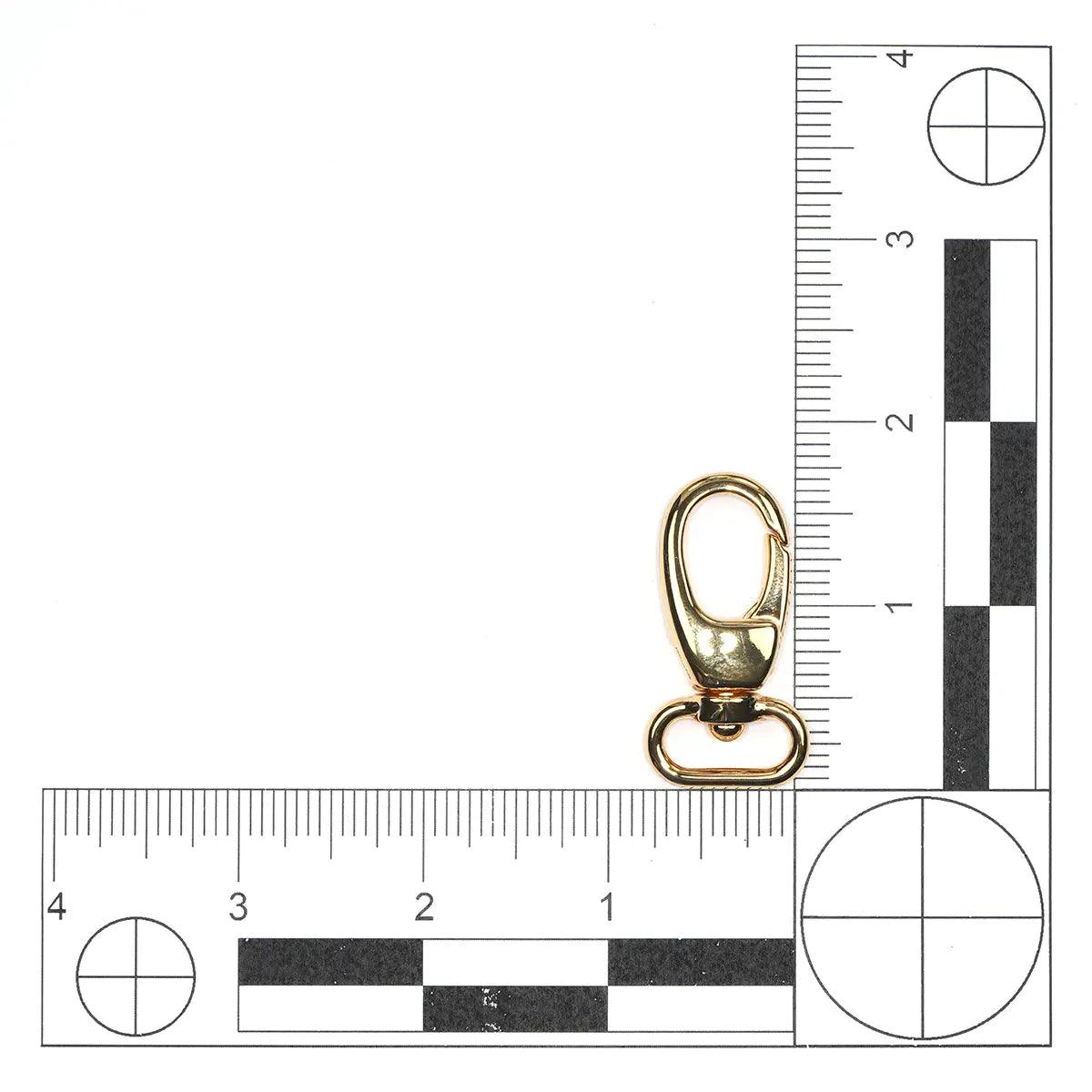 Gold Lobster Lever Swivel Snap, 5/8 Inch.
