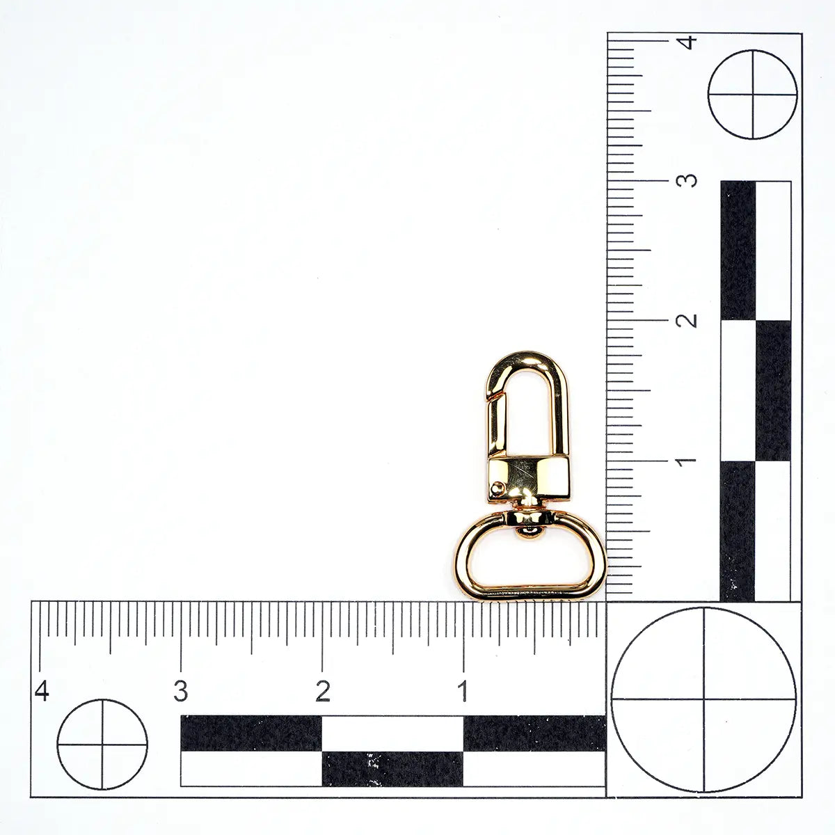 Gold Loop Lever Swivel Snap 3/4 Inch